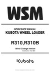 Kubota R310 R310B Wheel Loader Workshop Service Manual (RY921-21060) PDF Download