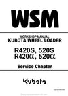Kubota R420S R520S R420a R520a Wheel Loader Workshop Service Manual (97899-60801) PDF