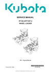 Kubota RT100-2 RT105T-2 Wheel Loader Service Manual (TOB-0087829) PDF