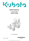 Kubota RT150-2 RT160-2 Wheel Loader Service Manual (TOB-0086764) PDF Download