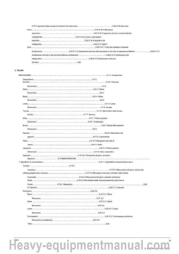 Kubota U36-4 Excavator Service Shop Manual (Italian) PDF Download