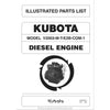 Kubota V2003-M-T-E2B-COM-1 Diesel Engine Parts Manual PDF