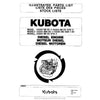 Kubota V2203 Series Diesel Engine Parts Manual PDF