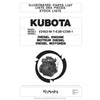 Kubota V2403-M-T-E3B-COM-1 Diesel Engine Parts Manual PDF