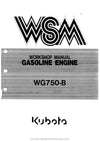 Kubota WG750-B Gasoline Engine Workshop Service Manual PDF