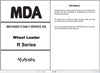 Kubota Wheel Loader R Series R065 to R090 Mechanics Daily Service Aid RY920-2367-3