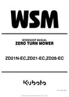 Kubota ZD21N-EC, ZD21-EC, ZD28-EC Mower Service Manual PDF