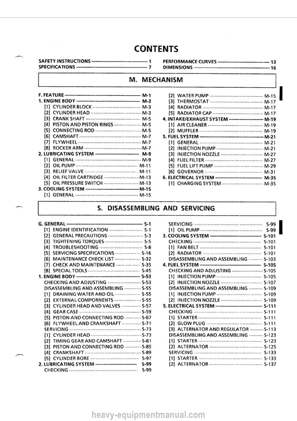 Kubota 03 Series Diesel Engine Workshop Service Manual PDF