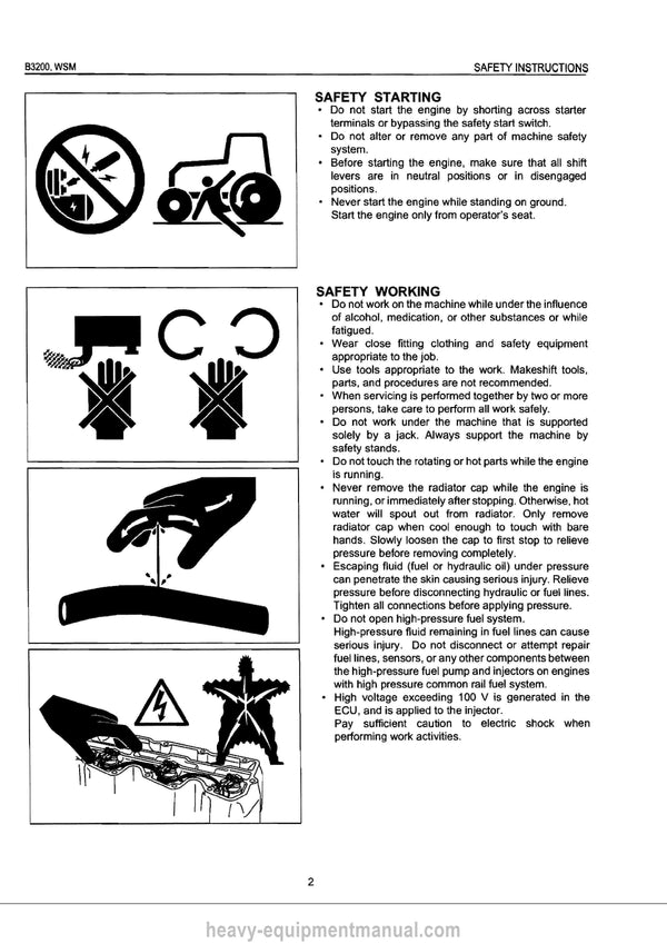 Kubota B3200 Tractor Workshop Service Manual PDF Download