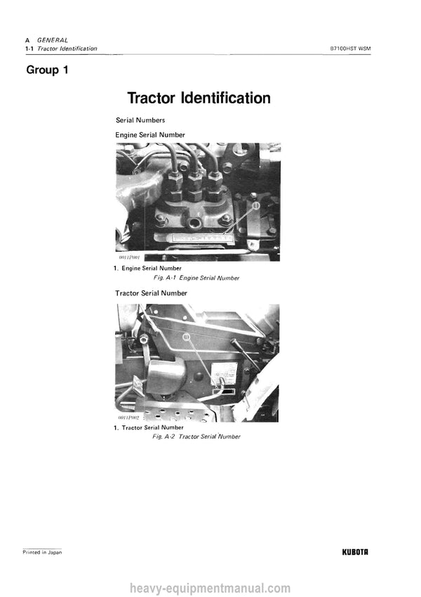 Kubota B7100HST B6100HST Tractor Workshop Manual PDF Download