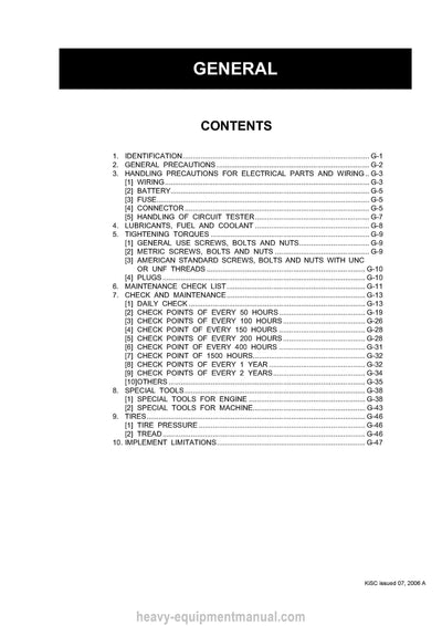 Kubota GR1600EC2 Tractor Workshop Service Manual (9Y011-15560) PDF Download