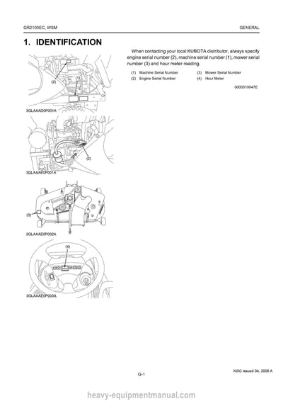 Kubota GR2100EC Lawn Mower Workshop Service Manual PDF Download