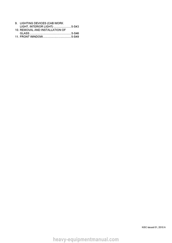 Kubota KX057-4 U55 U55-4 Excavator Workshop Service Manual PDF