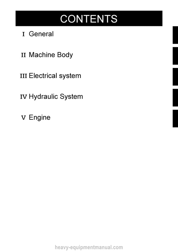Kubota KX36-3 KX41-3S KX41-3V Excavator Workshop Service Manual (97899-60810)