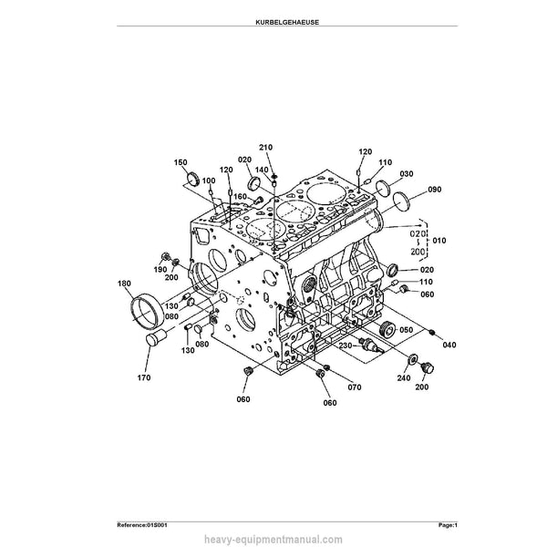 Kubota KX362 Diesel Engine Parts Manual PDF