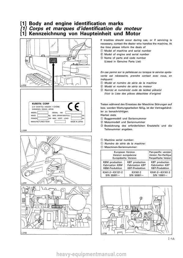 Kubota KX91-2 KX121-2 KX161-2 Excavator Workshop Service Manual PDF