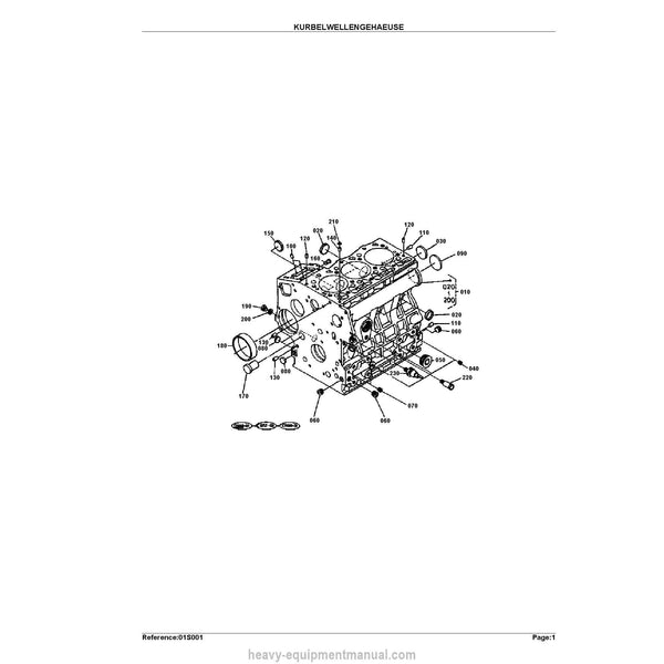 Kubota KX41H Diesel Engine Parts Manual PDF
