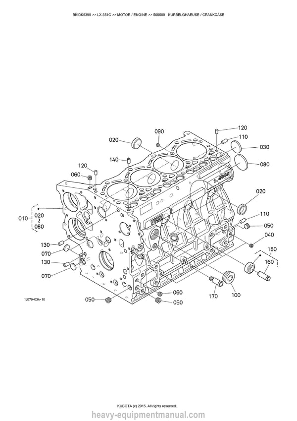 Kubota LX-351C Tractor Parts Manual PDF