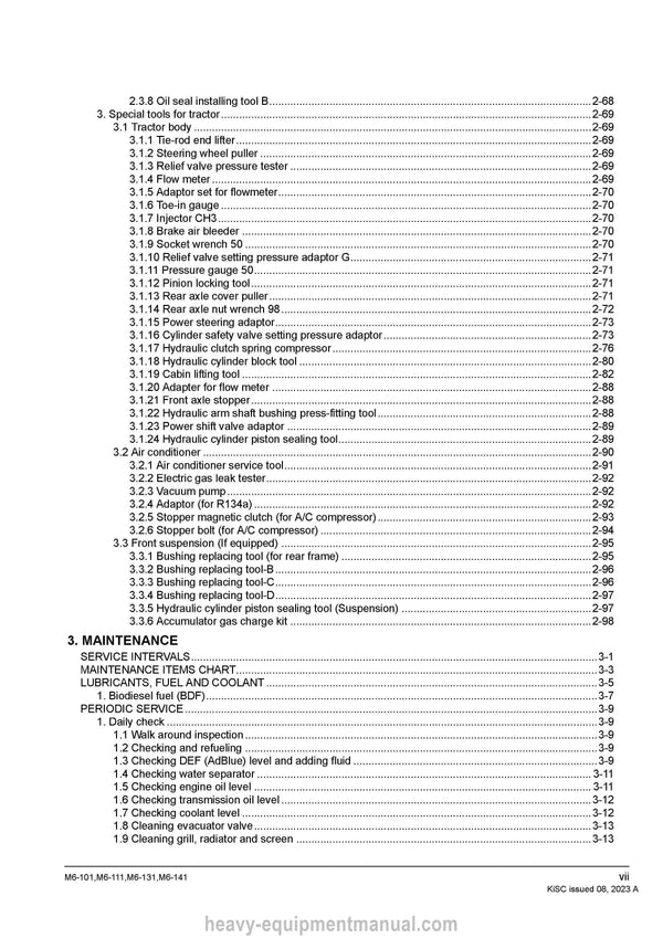 Kubota M6-101 M6-111 M6-131 M6-141 Tractor Workshop Manual (9Y111-26272) PDF Download