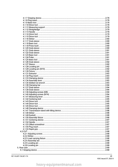 Kubota M7-134 M7-154 M7-174 Tractor Workshop Service Manual (9Y111-27841) PDF Download