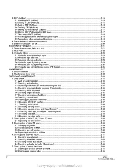 Kubota M7001 Tractor Workshop Service Manual (9Y111-12188) PDF Download