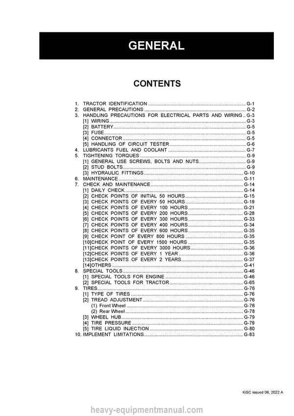Kubota M95X M105X M125X Tractor Workshop Service Manual (9Y011-13276) PDF Download