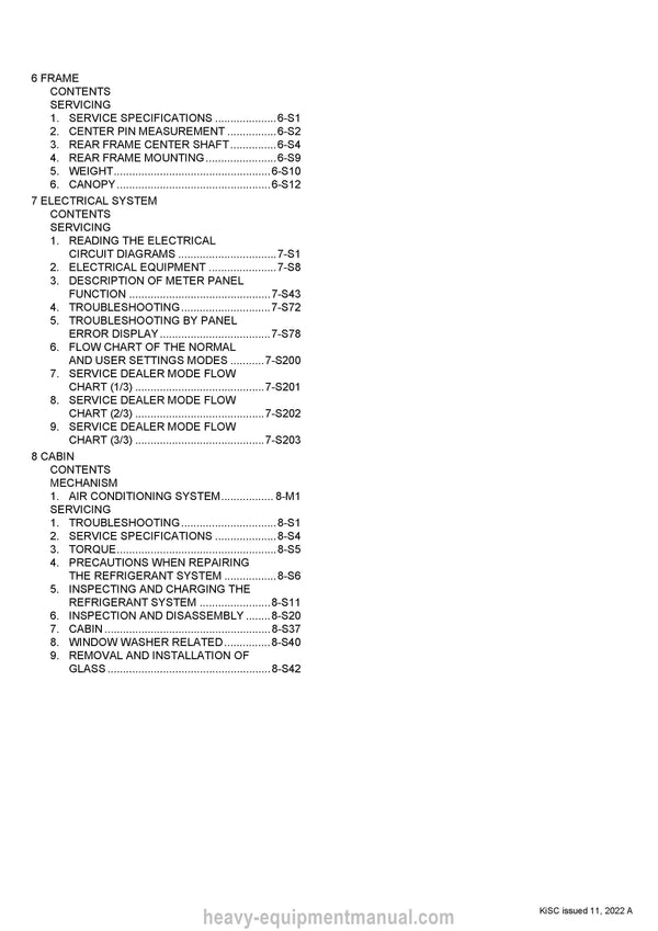 Kubota R085 Wheel Loader Workshop Service Manual (RY911-22698) PDF Download