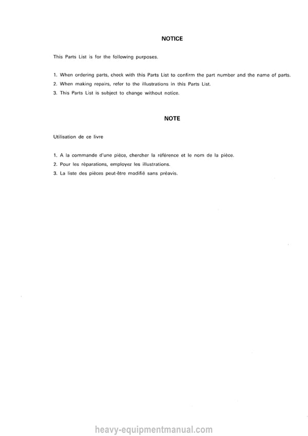 Kubota RC54-71B RC60-71B Rotary Mower Parts Manual PDF
