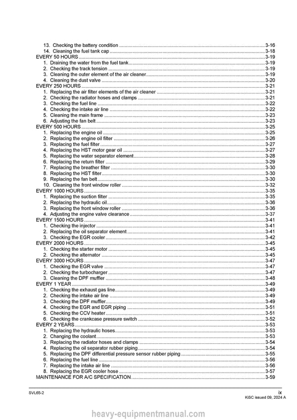 Kubota SVL65-2 Compact Track Loader Workshop Service Manual PDF Download