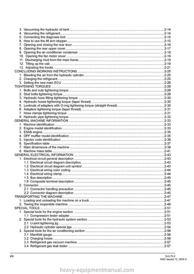 Kubota SVL75-3 Compact Track Loader Workshop Service Manual PDF Download