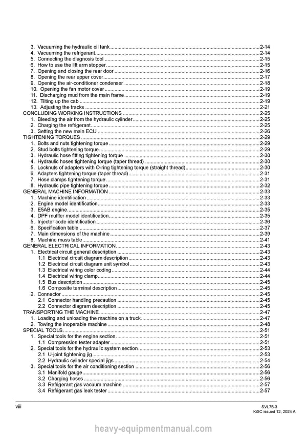 Kubota SVL75-3 Compact Track Loader Workshop Service Manual PDF Download