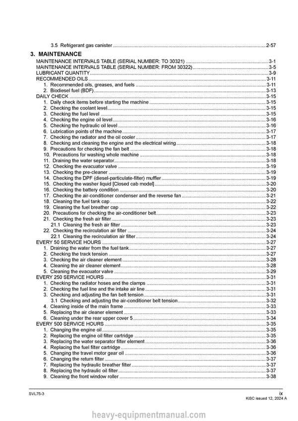 Kubota SVL75-3 Compact Track Loader Workshop Service Manual (RY911-31065 Year 2024)