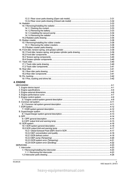 Kubota SVL95-2S Compact Track Loader Workshop Service Manual PDF Download