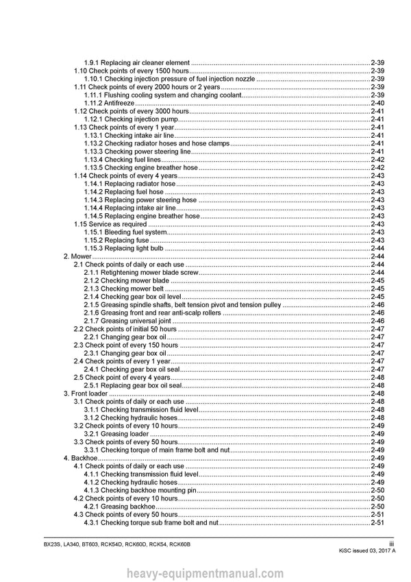 Kubota LA340 Front Loader Workshop Service Manual PDF Download