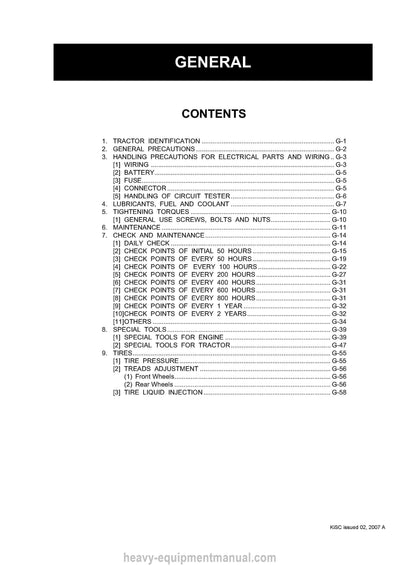 Kubota Tractor L3130, L3430, L3830, L4630, L5030 Workshop Manual (9Y011-13111) PDF Download