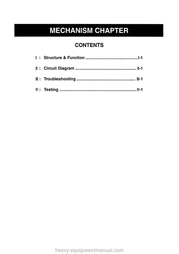 Kubota U-15 Excavator Workshop Service Manual (97899-60510) PDF Download