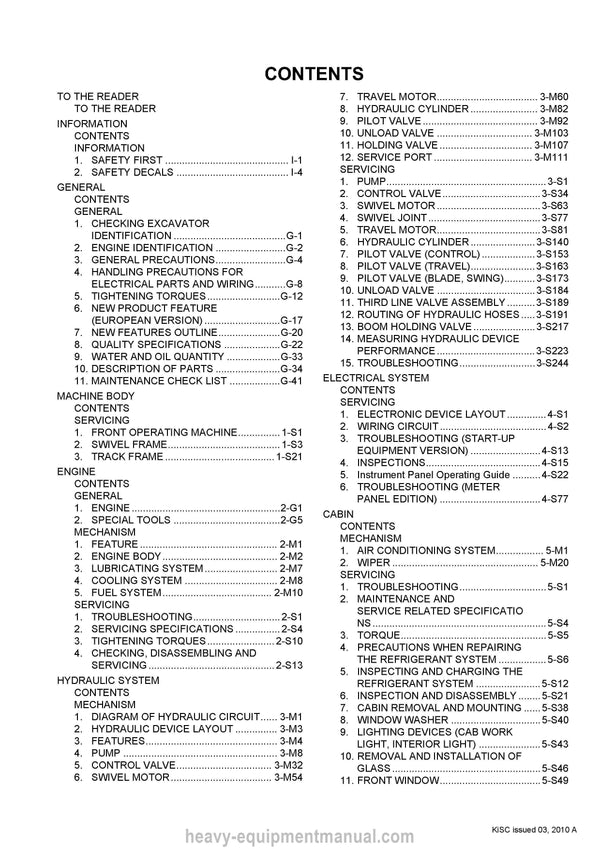 Kubota U48-4 U55-4 Excavator Workshop Service Manual PDF Download