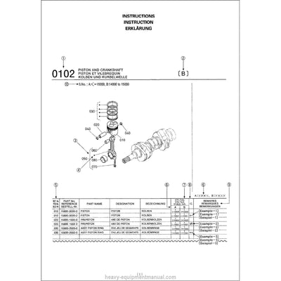 Kubota V1505-E3B Diesel Engine Parts Manual PDF