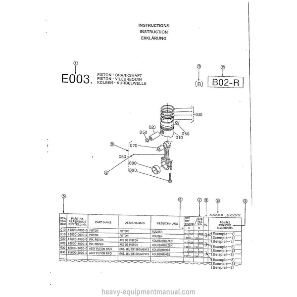 Kubota Z402-B Aixam-1 Diesel Engine Parts Manual PDF
