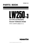Komatsu LW250-3(JPN)-H-TYPE Mobile Crane Parts Manual SN 20022-UP