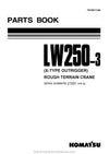 Komatsu LW250-3(JPN)-X-TYPE Mobile Crane Parts Manual SN 21001-UP