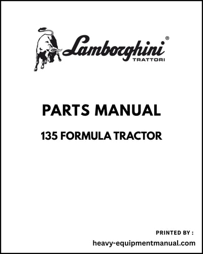 Lamborghini 135 Formula Tractor Parts Manual - Pdf Download