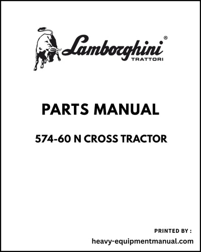 Lamborghini 574-60 N CROSS Tractor Parts Manual - Pdf Download