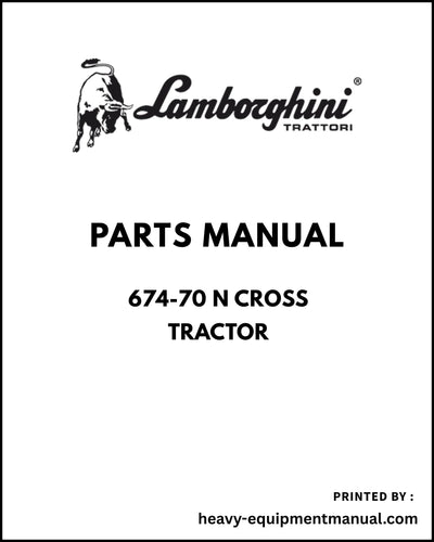 Lamborghini 674-70 N CROSS Tractor Parts Manual - Pdf Download