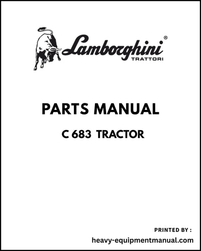 Lamborghini C 683 Tractor Parts Manual - Pdf Download
