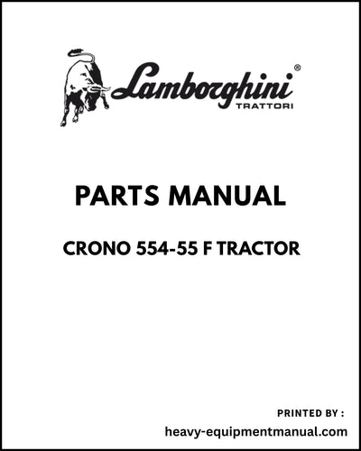 Lamborghini CRONO 554-55 F Tractor Parts Manual - Pdf Download