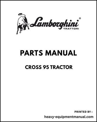 Lamborghini CROSS 95 Tractor Parts Manual - Pdf Download