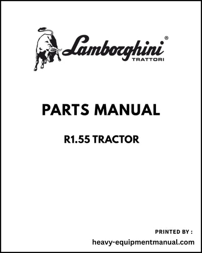Lamborghini R1.55 Tractor Parts Manual - Pdf Download