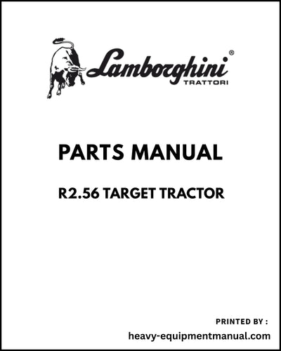 Lamborghini R2.56 TARGET Tractor Parts Manual - Pdf Download -> 9001