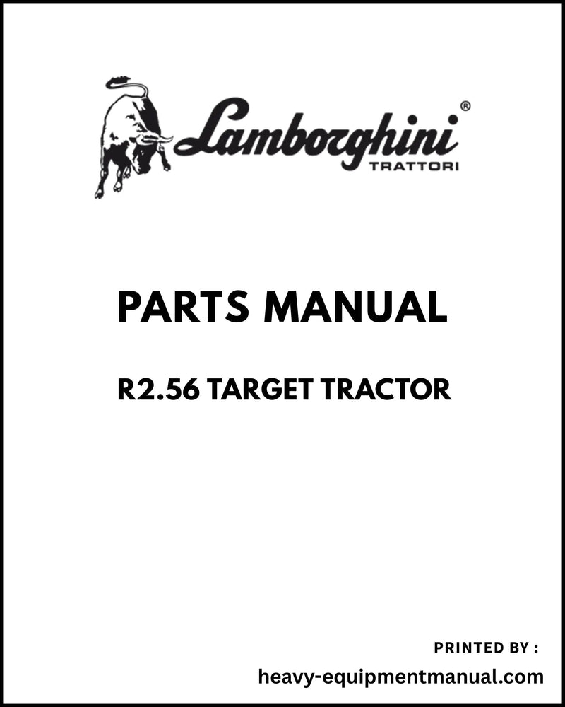 Lamborghini R2.56 TARGET Tractor Parts Manual - Pdf Download -> 9001